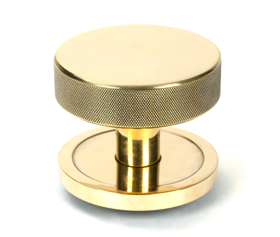 Aged Brass Brompton Centre Door Knob (Plain) | 46734