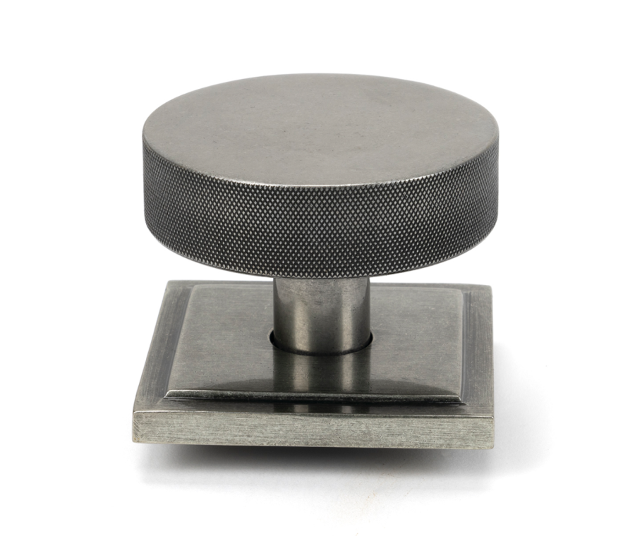 Pewter Brompton Centre Door Knob (Square) | 46765
