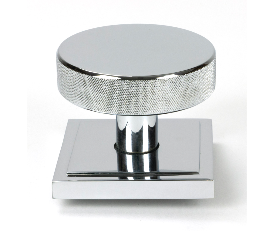 Polished Chrome Brompton Centre Door Knob (Square) | 46741
