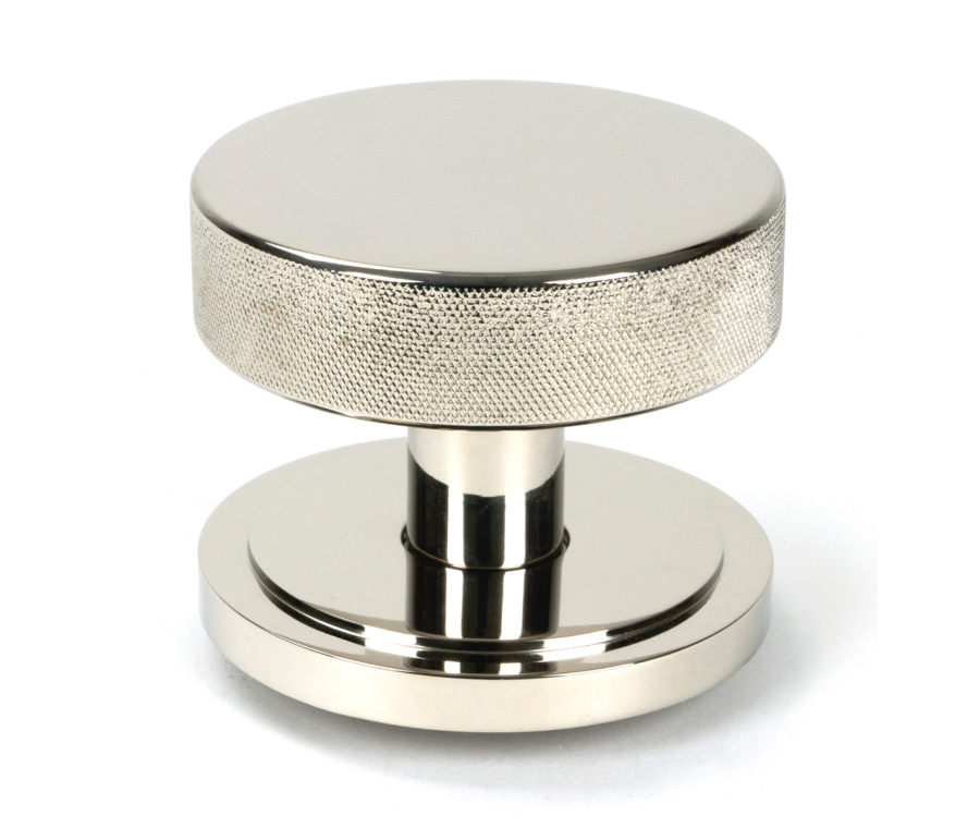 Polished Nickel Brompton Centre Door Knob (Art Deco) | 46743