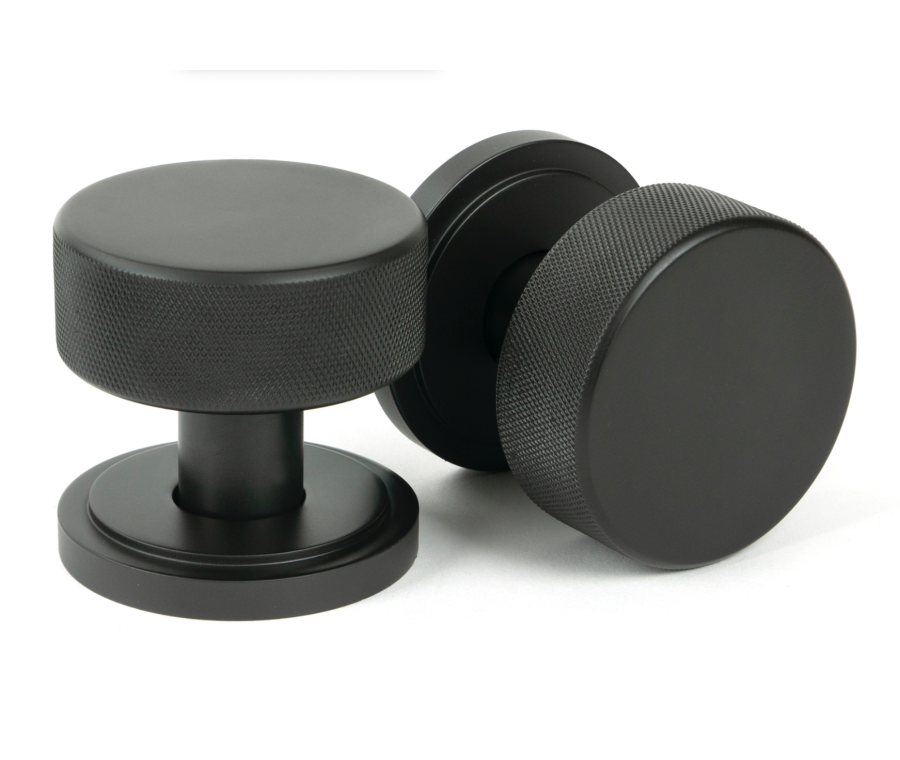 Aged Bronze Brompton Mortice/Rim Knob Set (Art Deco) | 46787