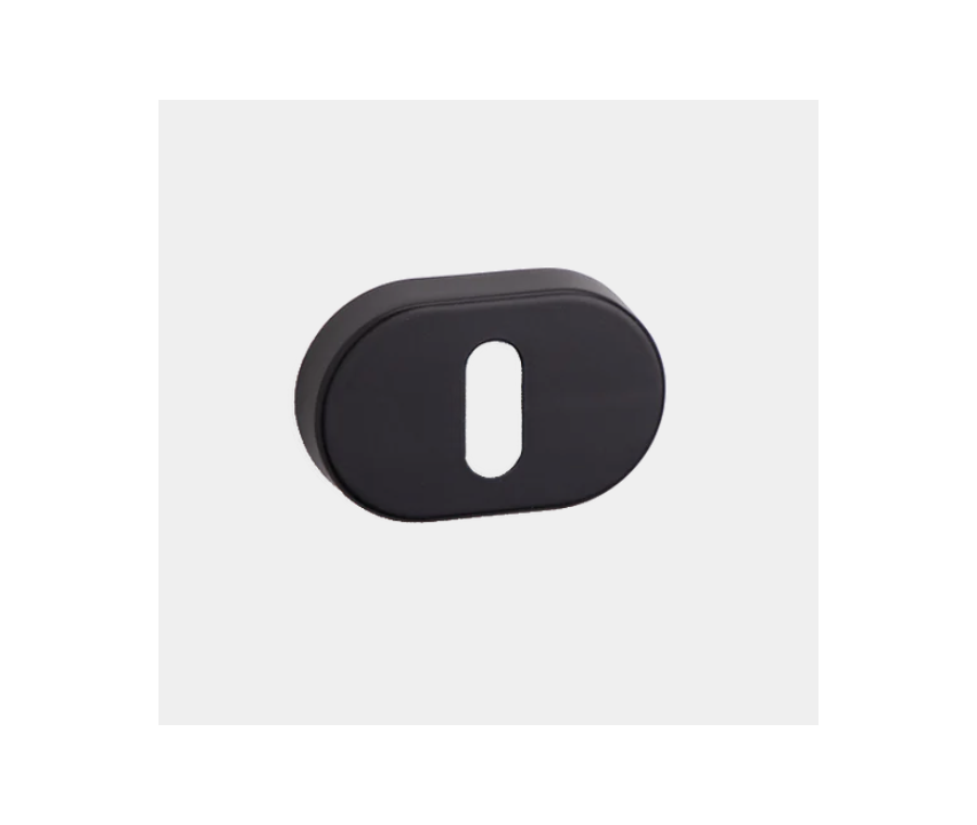 Pair Orno Matt Black Standard Escutcheon Oval | SYS002OVBL