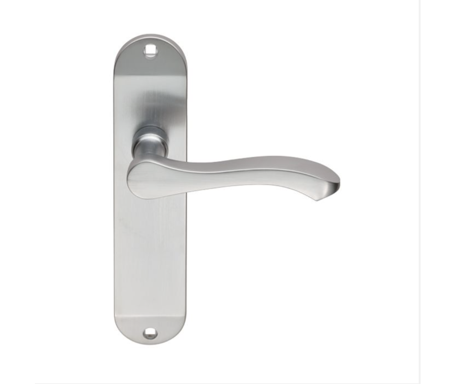 Carlisle Serozzetta Satin Chrome Lever On Latch Backplate | SZM132SC