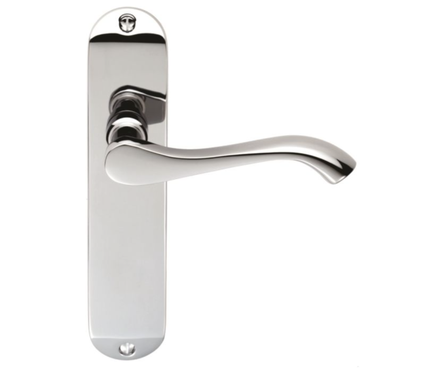 Carlisle Serozzetta Polished Chrome Lever On Latch Backplate | SZM132CP