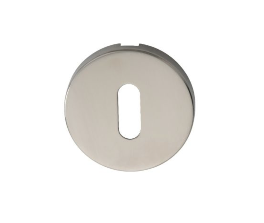 Eurospec Polished Stainless Steel 52mm dia. Keyhole Profile Escutcheon | CSP1005BSS