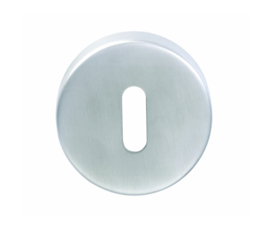 Eurospec Satin Stainless Steel 52mm dia. Keyhole Profile Escutcheon | CSP1005SSS