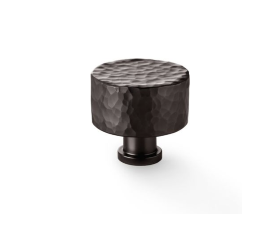 Alexander and Wilks Leila Dark Bronze 35mm Hammered Cupboard Knob