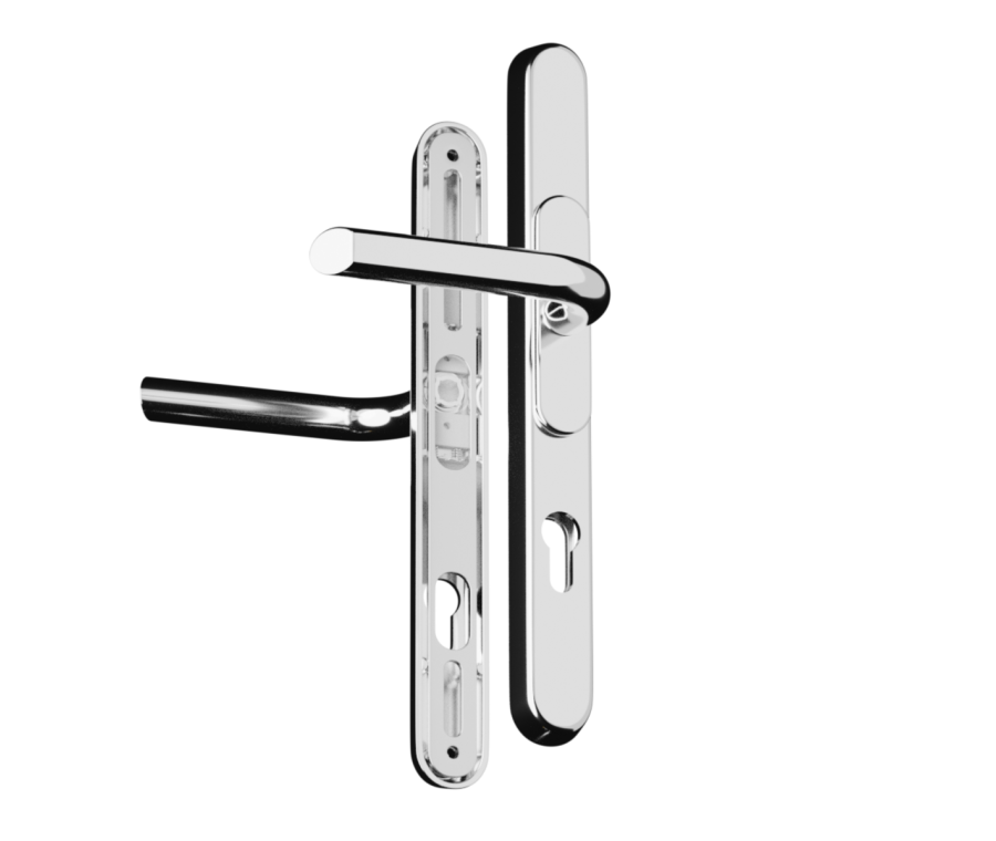 CHAMELEON Polished Silver Pro XL 59-92mm Centres Adjustable Handle