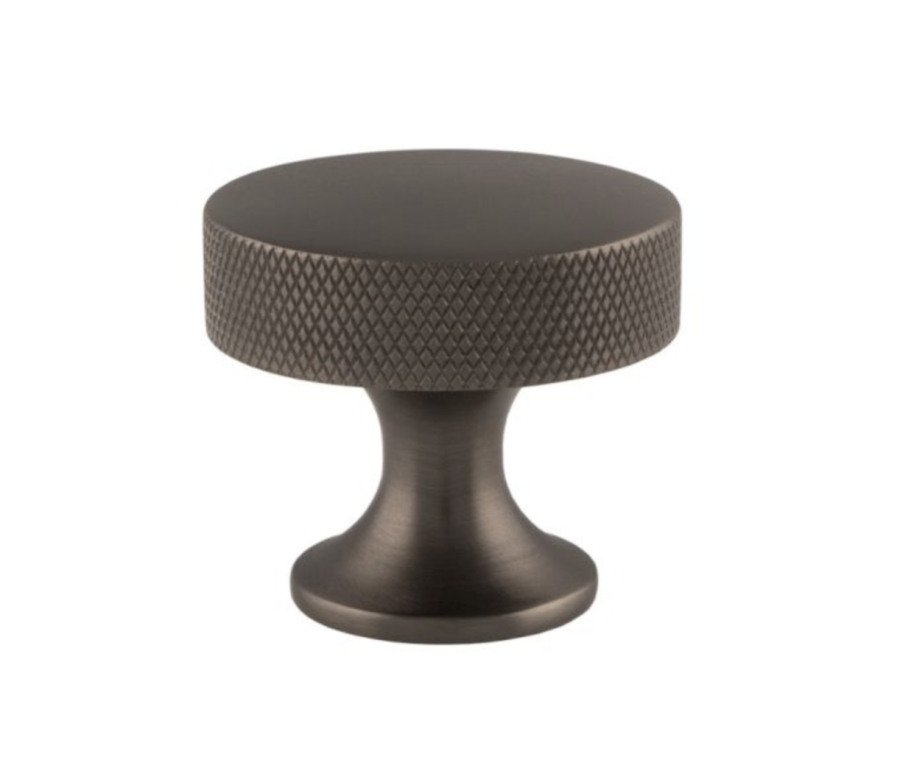 Alexander and Wilks Dark Bronze Berlin Knurled Cupboard Knob | AW841-38-DB