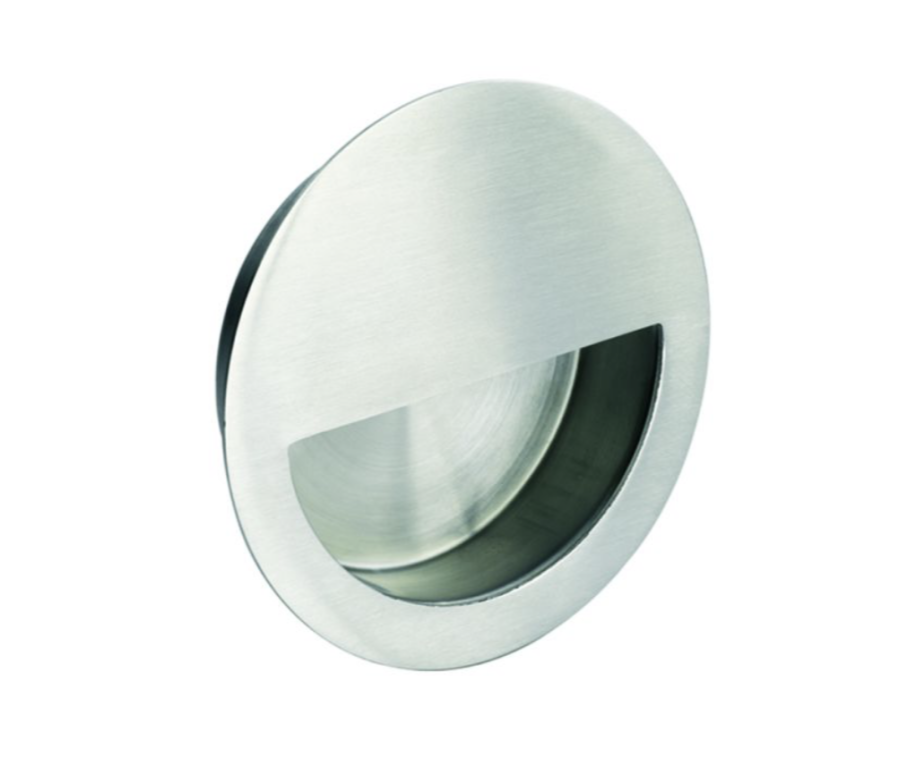 Carlisle Brass Satin Stainless Steel 90mm Circular Flush Pull | FPH1004SSS