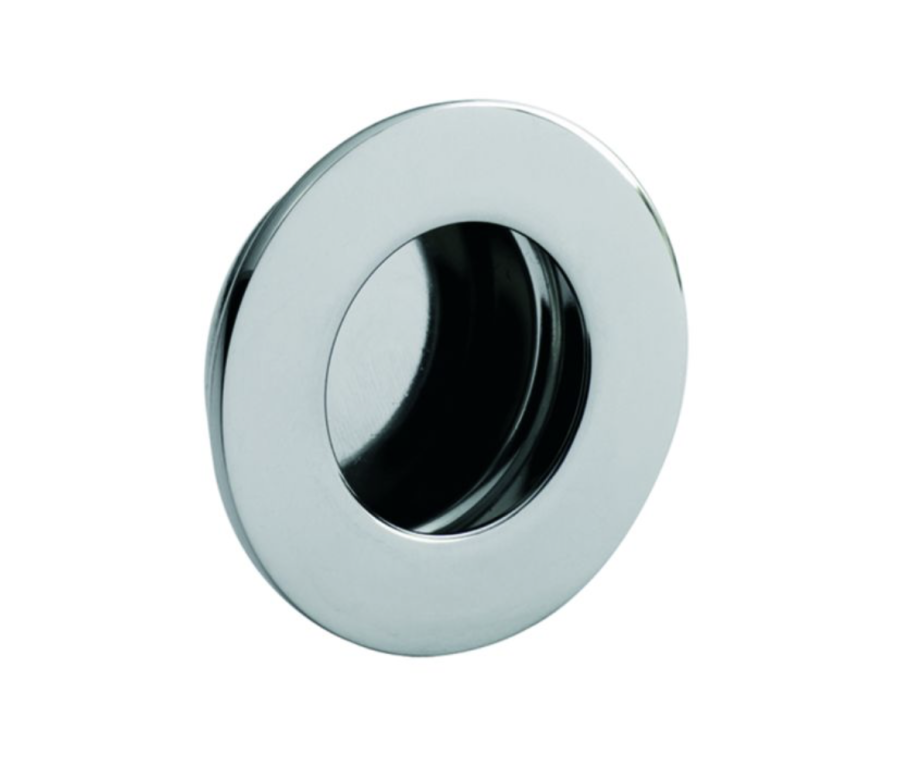 Carlisle Brass Bright Stainless Steel 50mm Circular Flush Pull | FPH1002BSS
