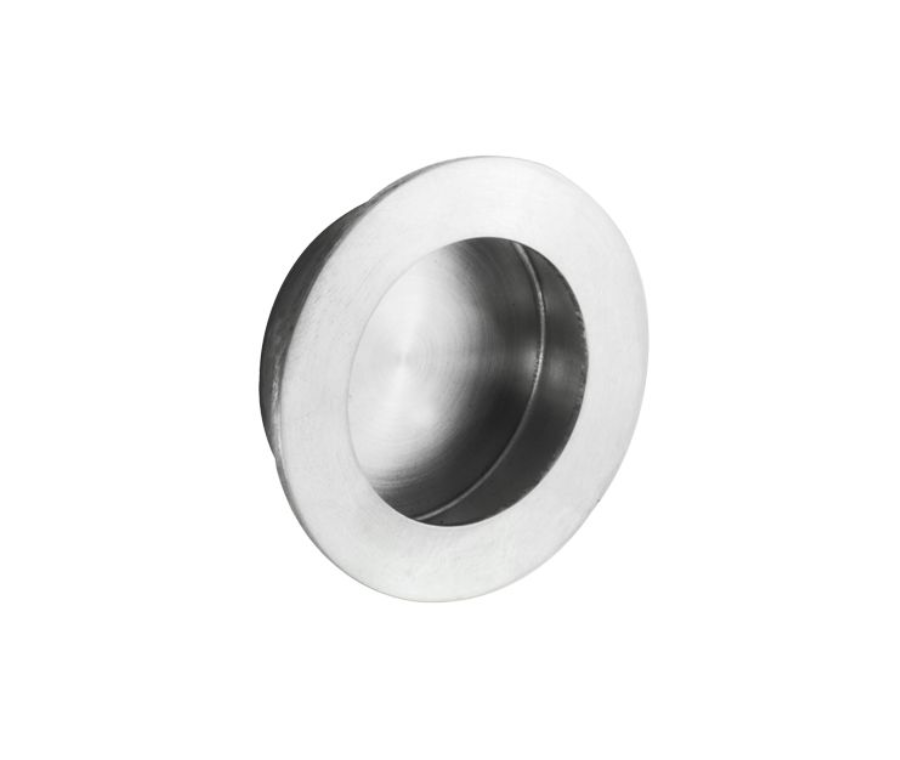 Carlisle Brass Satin Stainless Steel 80mm Circular Flush Pull | FPH1003SSS