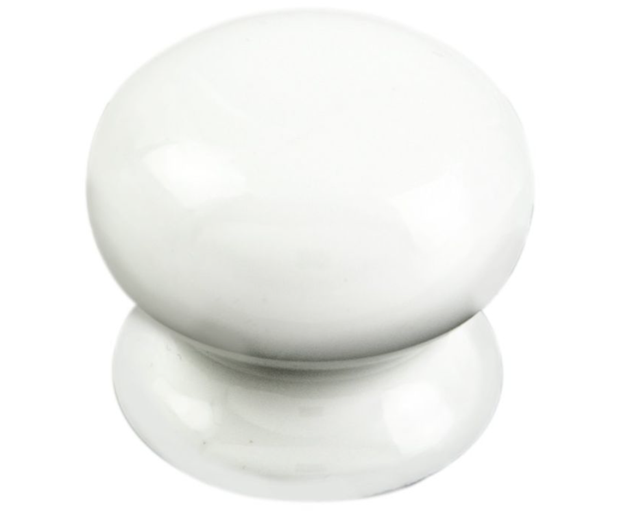 White Porcelain 43mm Cupboard Knob | FTD620CPWH