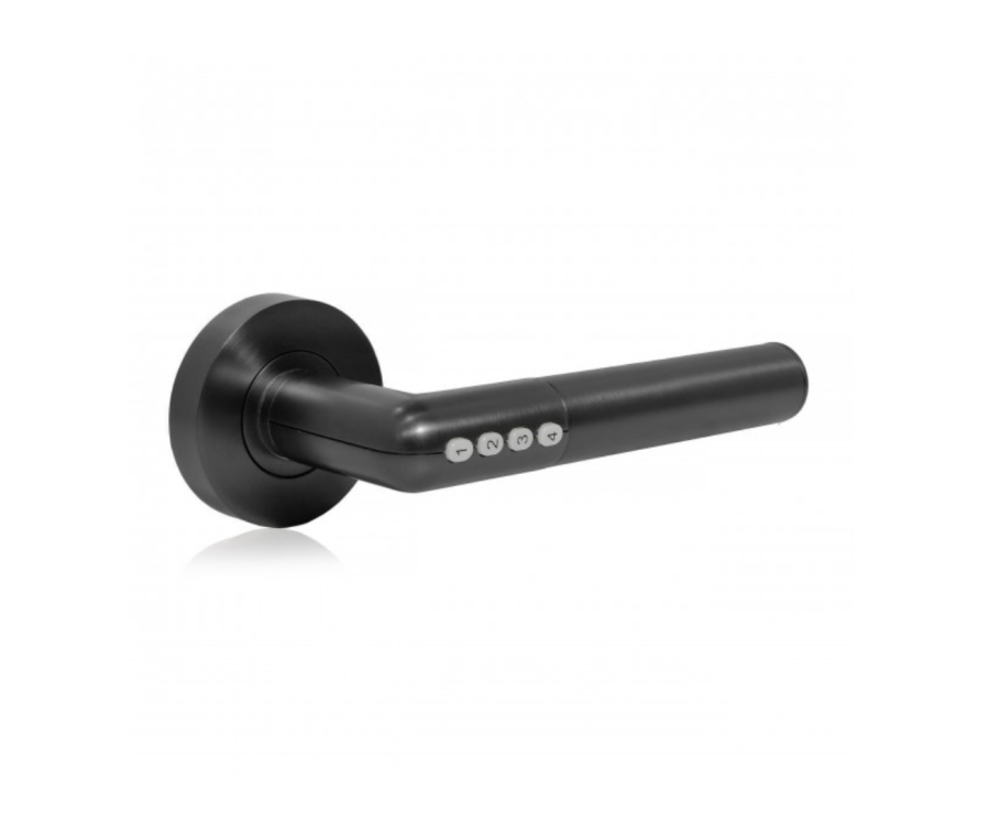 Black Electronic Smart Door Code Handle with Bluetooth