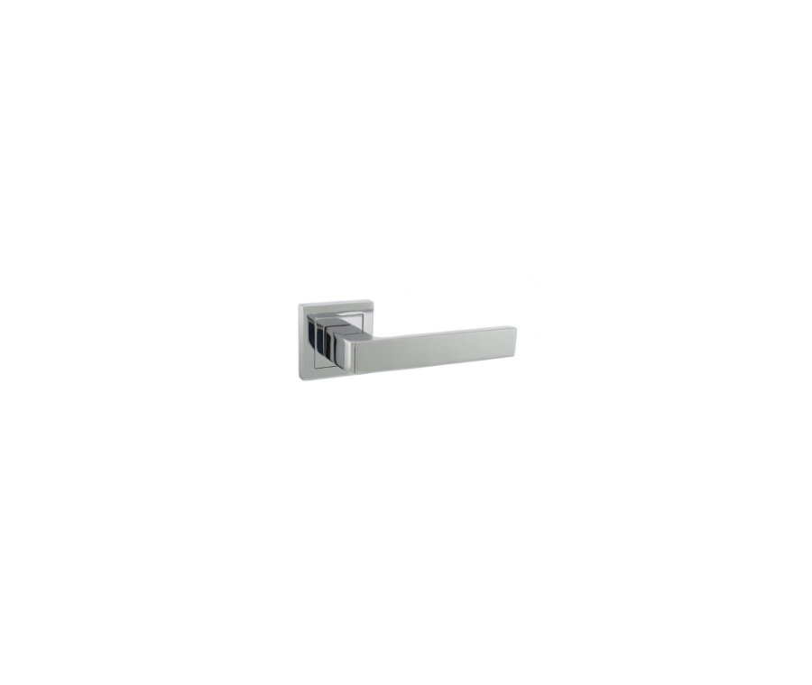 Set Polished Chrome Status Montana Lever on Square Rose | S40SPC
