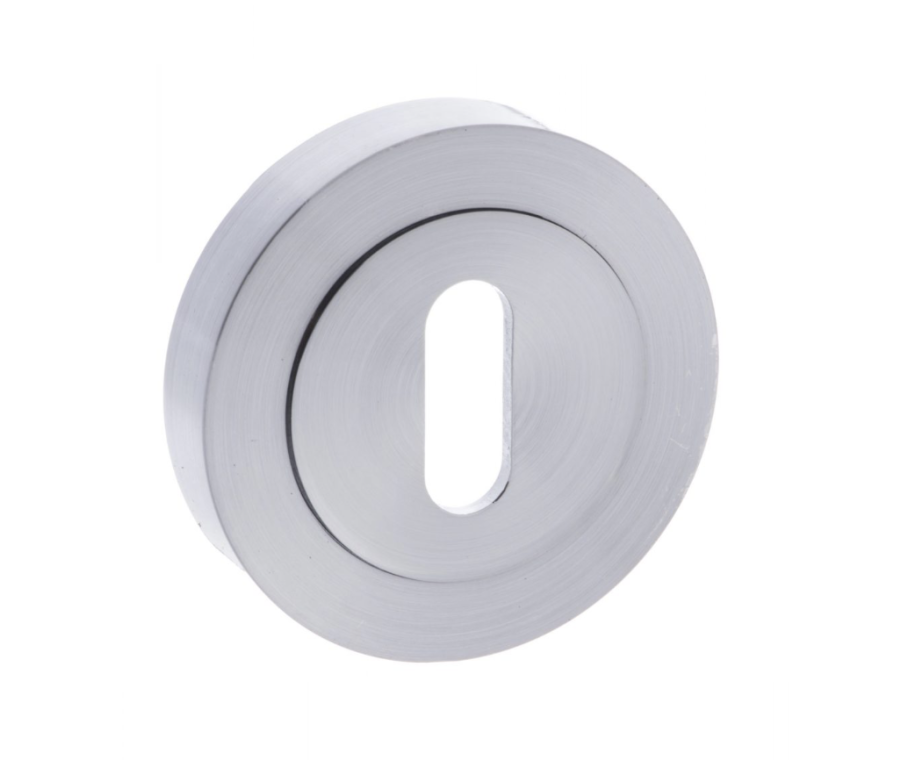 Status Satin Chrome Round Key Escutcheon | S2ESCKRSC