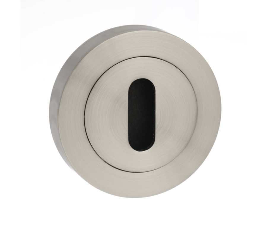 Status Satin Nickel Round Key Escutcheon | S2ESCKRSN