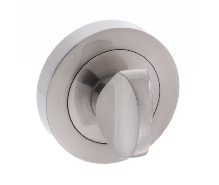 Set Status Satin Nickel Round WC Turn & Release | S2WCRSN