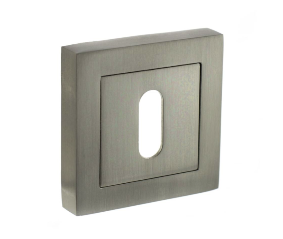 Status Satin Nickel Square Key Escutcheon | S4ESCKSSN