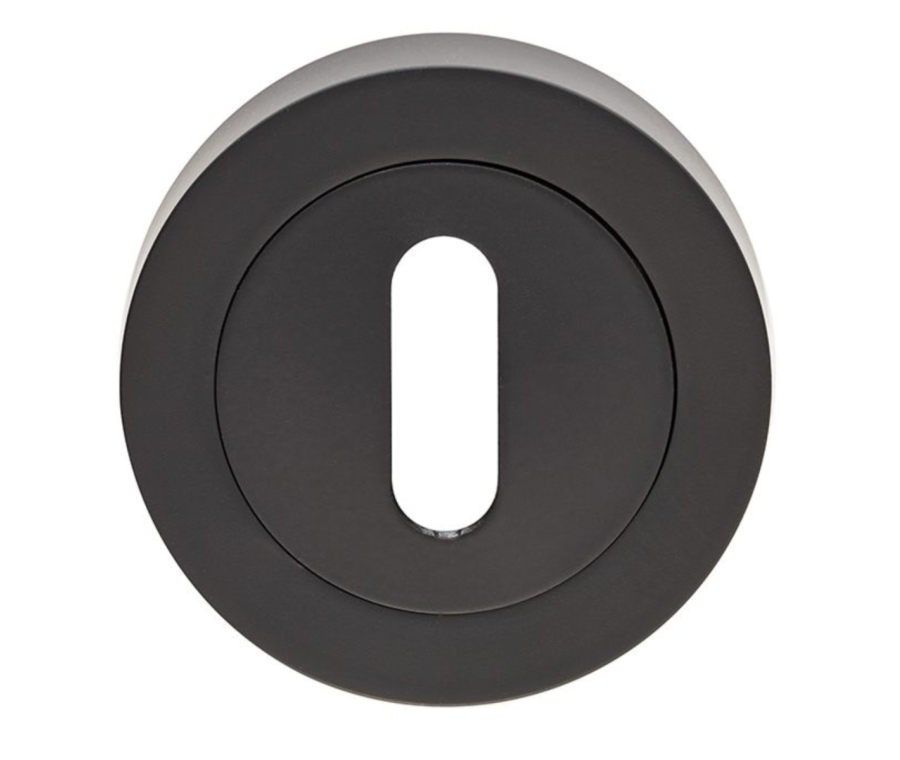 Matt Black 51mm Standard Profile Round Key Escutcheon | GK4003MB