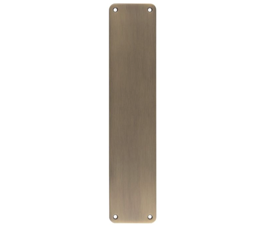 Steelworx Plain 500mm Antique Brass Finger Plate | FPP1500AB