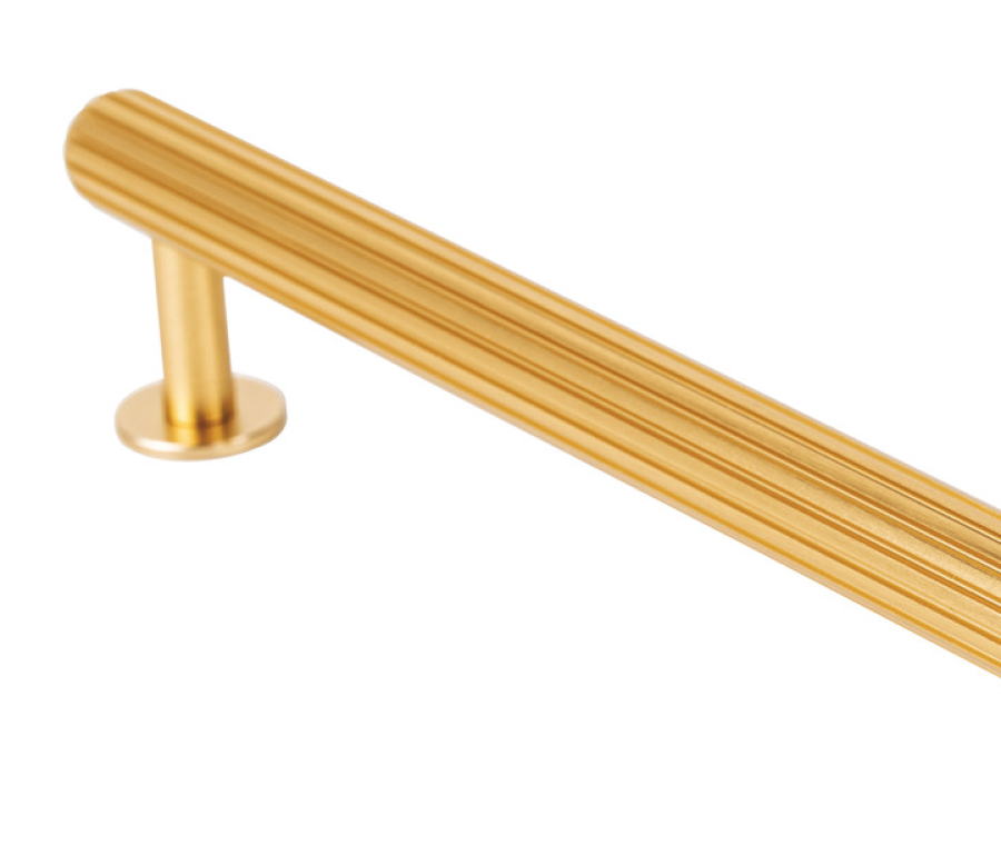 Brushed Brass 496/992mm Rille Cabinet Handle | 101.20.813