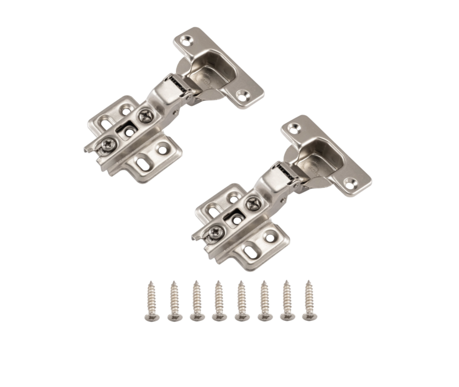 Pair Eclipse Half Overlay 35mm Slide On Cabinet Hinge | 99013