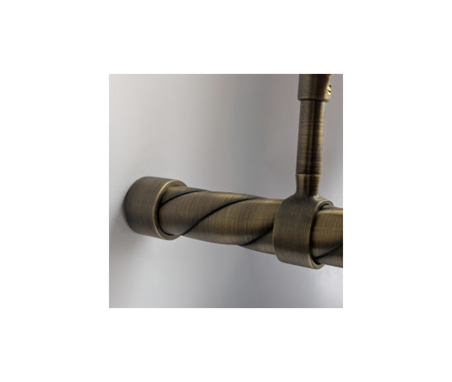 Roman Brass Dark Rope 1500mm Rail - ROPE1500RB