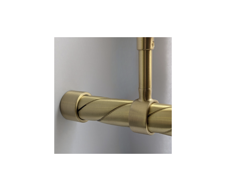 Satin Brass Rope 1000mm Rail - ROPE1000SB