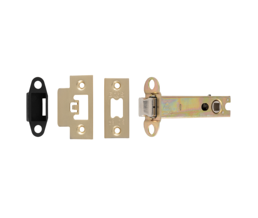 104mm Satin Brass Easi T Heavy Sprung Tubular Latch | TLS5040SB