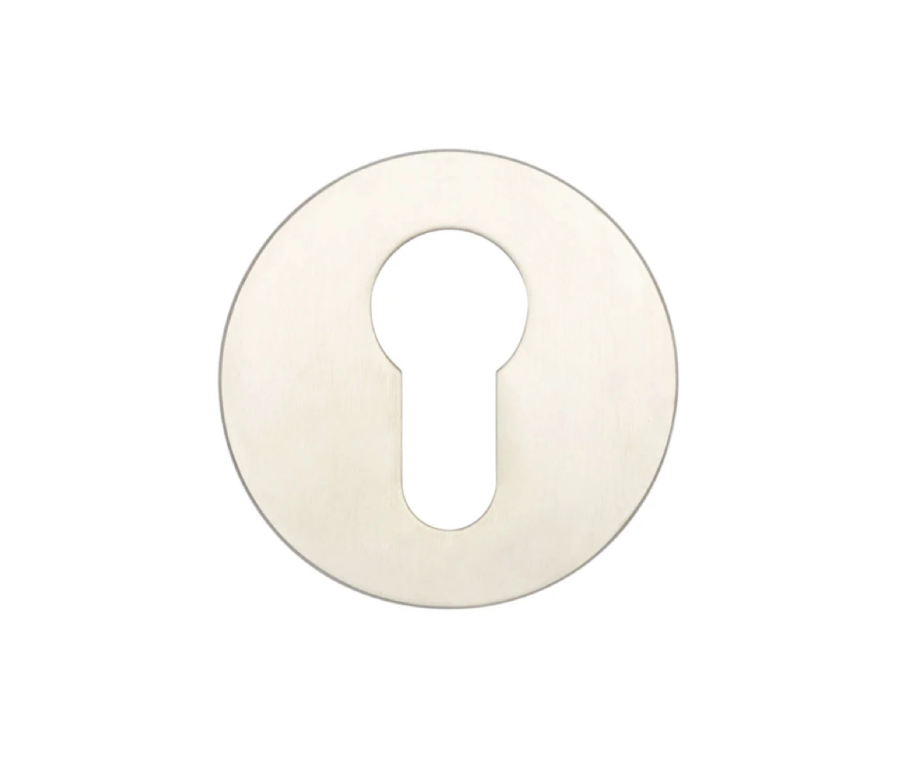 Satin Stainless Steel Euro profile Escutcheons Grade 201 52x8mm
