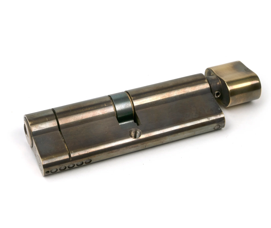 Aged Brass 45/45 5pin Euro Cylinder/Thumbturn KA  |  52644
