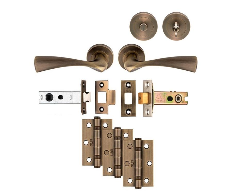 Antique Brass Sintra Bathroom Pack - Ultimate Door Pack