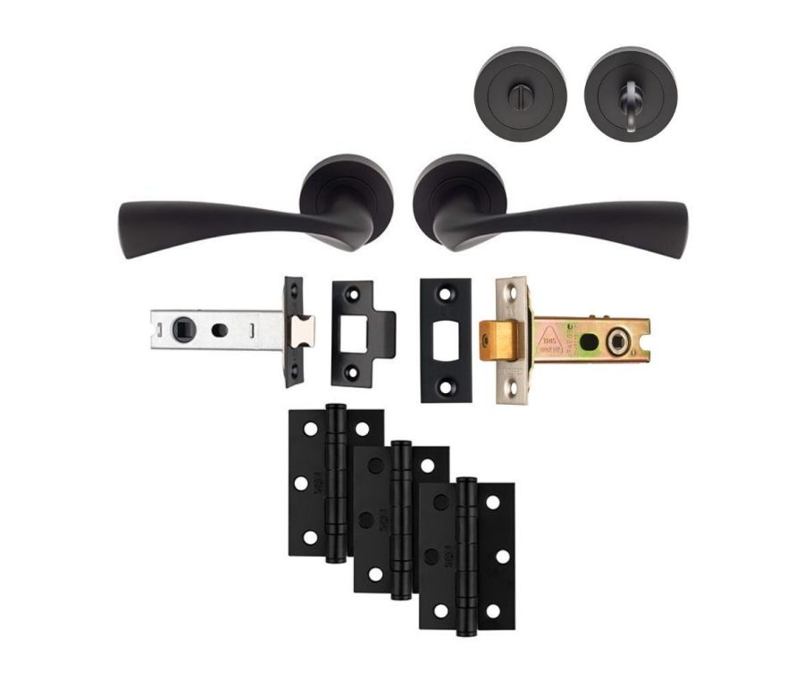 Matt Black Sintra Bathroom Pack - Ultimate Door Pack