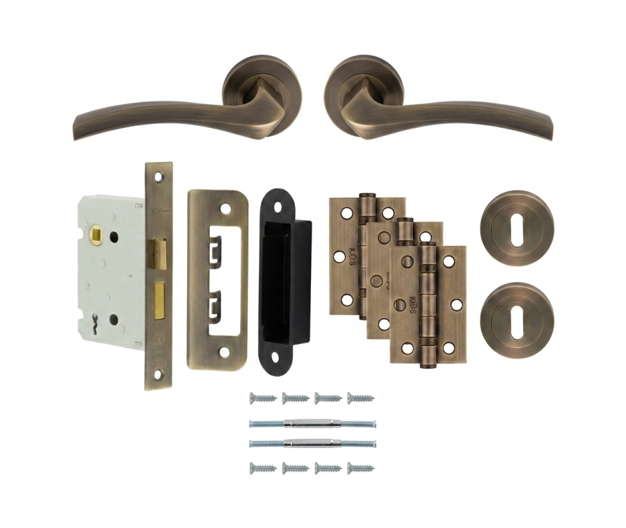 Antique Brass Sines Lock Pack - Ultimate Door Pack