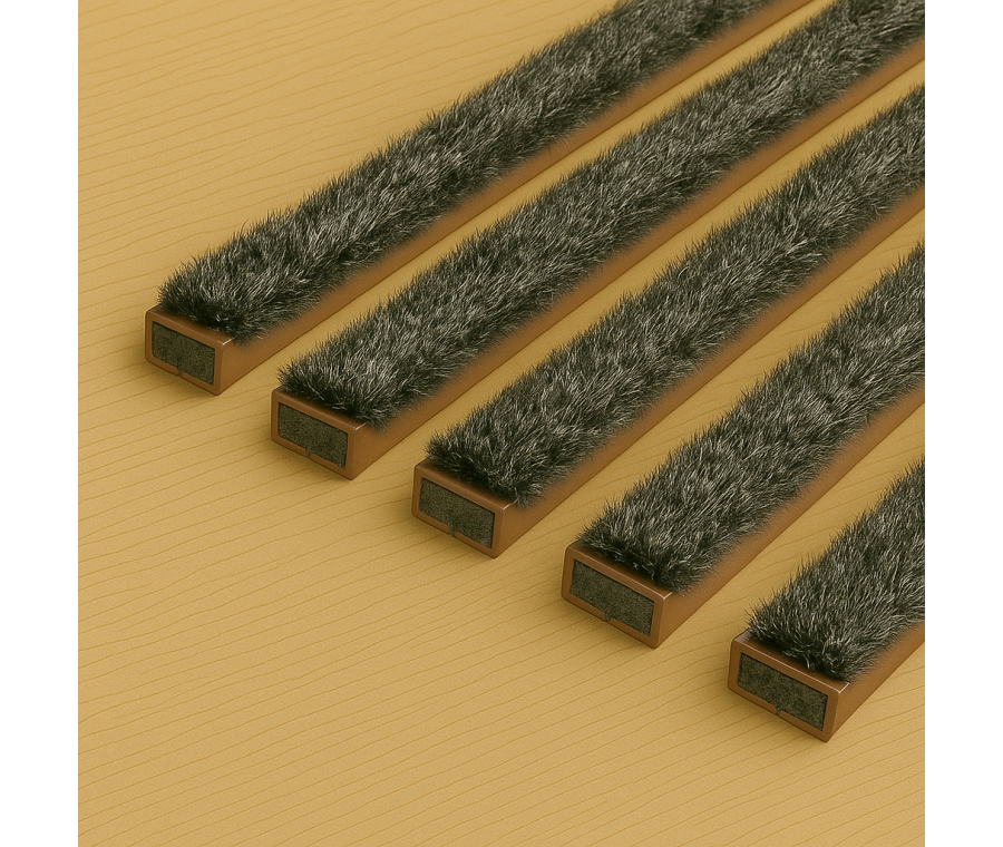 Fire & Smoke Door Intumescent Strip Brown 15mm x 4mm x 1050mm Single Door Pack