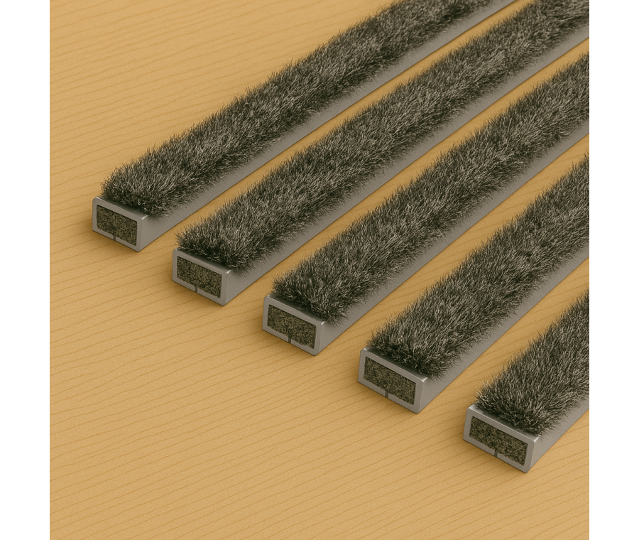 Fire & Smoke Door Intumescent Strip Grey/Silver 10mm x 4mm x 1050mm Single Door Pack