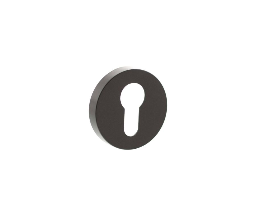 Senza Pari Dark Bronze Minimal Round Euro Escutcheon | SPRESCEUDB