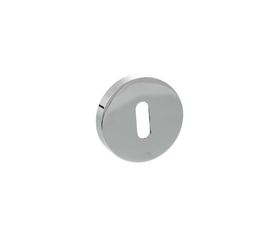 Senza Pari Polished Chrome Minimal Round Key Escutcheon | SPRESCKPC
