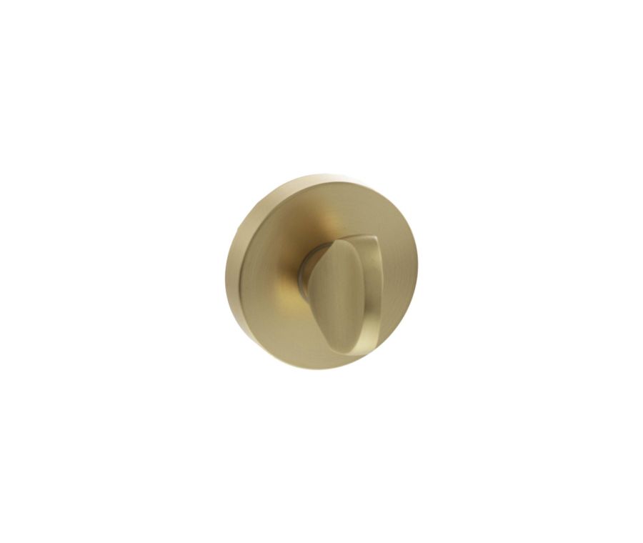 Senza Pari Satin Brass Round WC Turn & Release | SPRWCSB