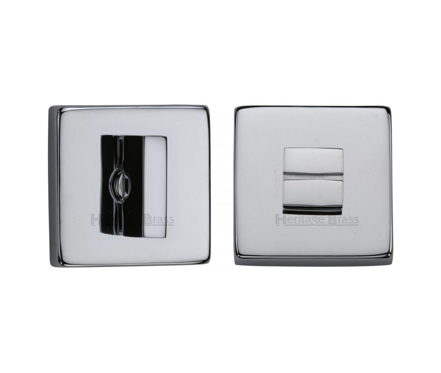 Polished Chrome Square Bathroom Turn & Release - SQ4035