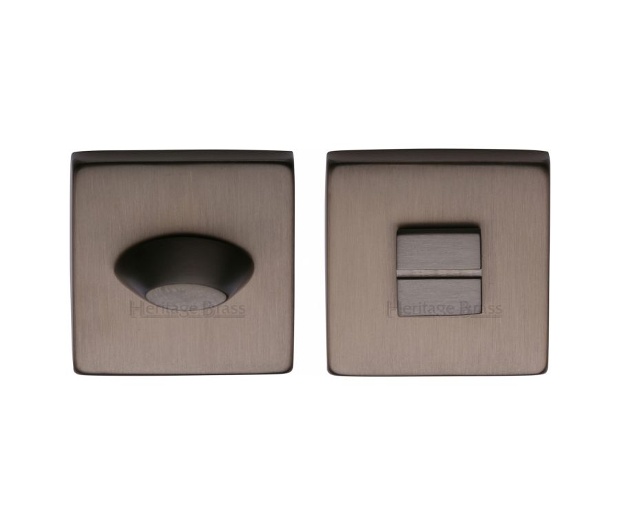 Matt Bronze Square Bathroom Turn & Release - SQ4043