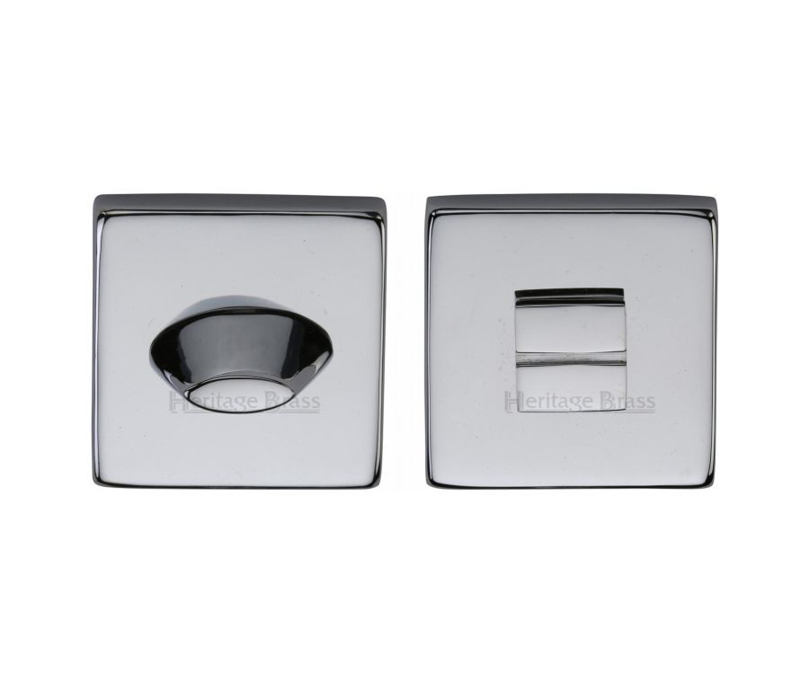 Polished Chrome Square Bathroom Turn & Release - SQ4043