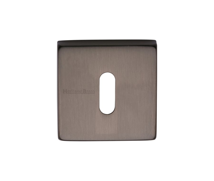 Matt Bronze Standard Key Escutcheon Square - SQ5002