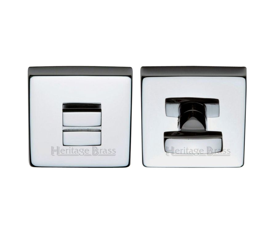 Polished Chrome Square Bathroom Turn & Release - SQ5040