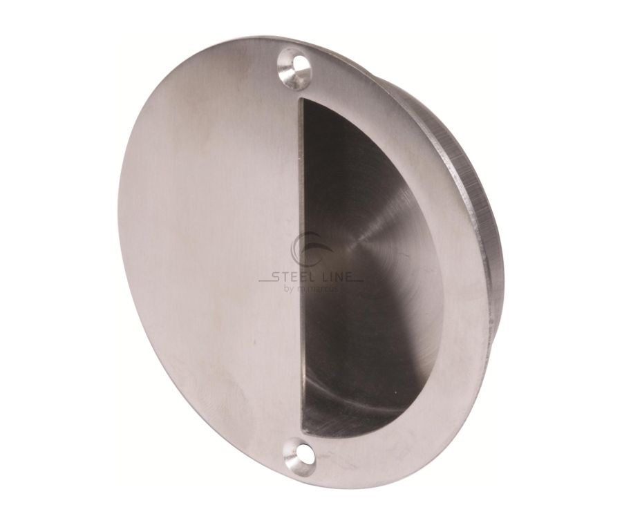 Satin Steel Heritage Brass SS-Flush Pull