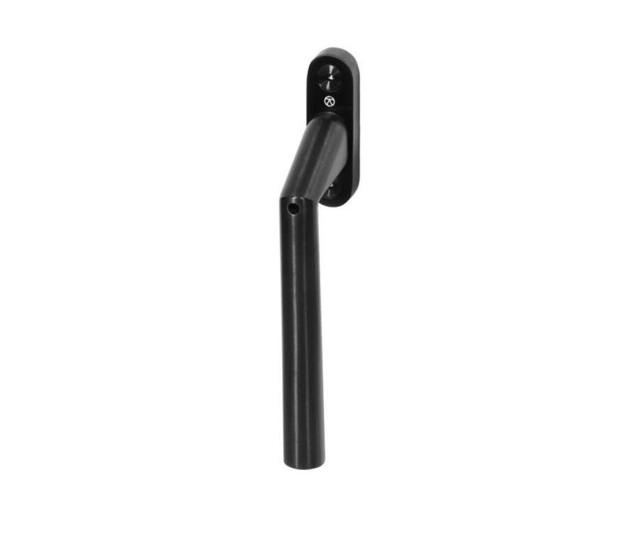 BLU Satin Black Inline Angled Lockable Espagnolette Handle   |  SST100B-PBK