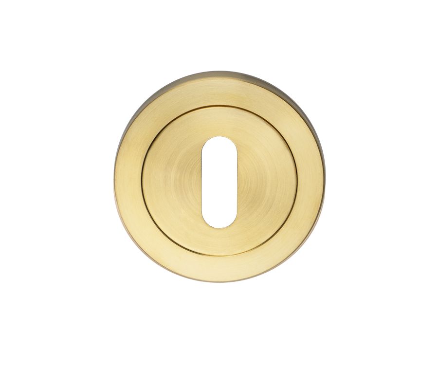 Satin PVD Brass 52mm Standard Keyhole Escutcheon | SWL103SPVD