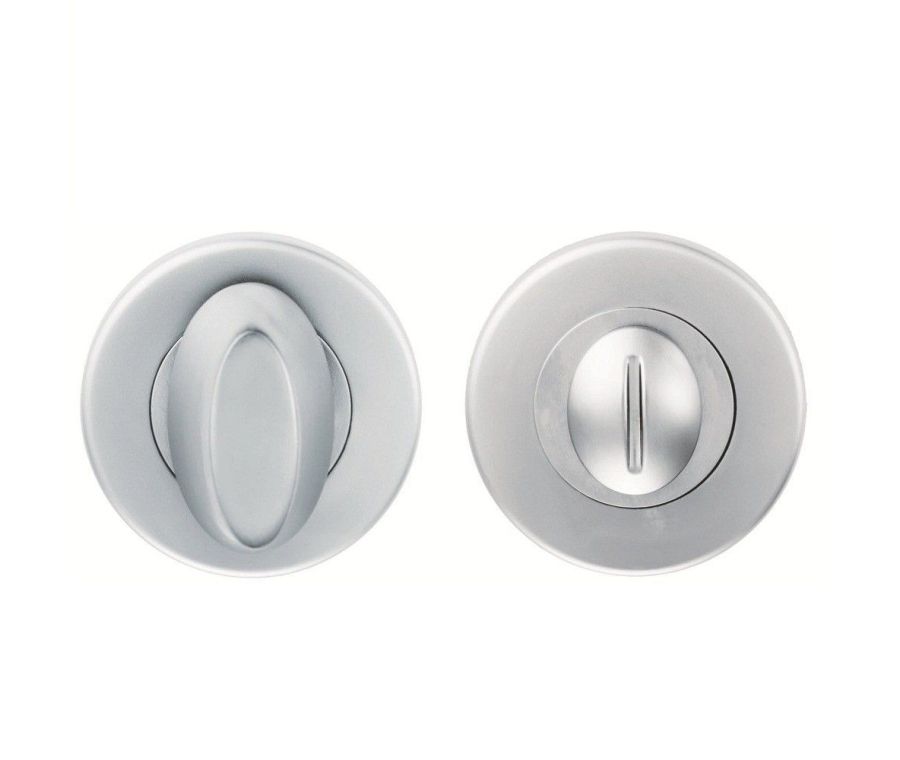 Satin Chrome Thumbturn Snib & Release on rose | SZC004SC