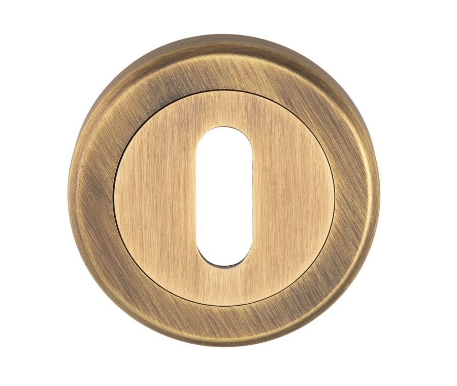Antique Brass 51mm Standard Profile Key Escutcheon | SZM003SB